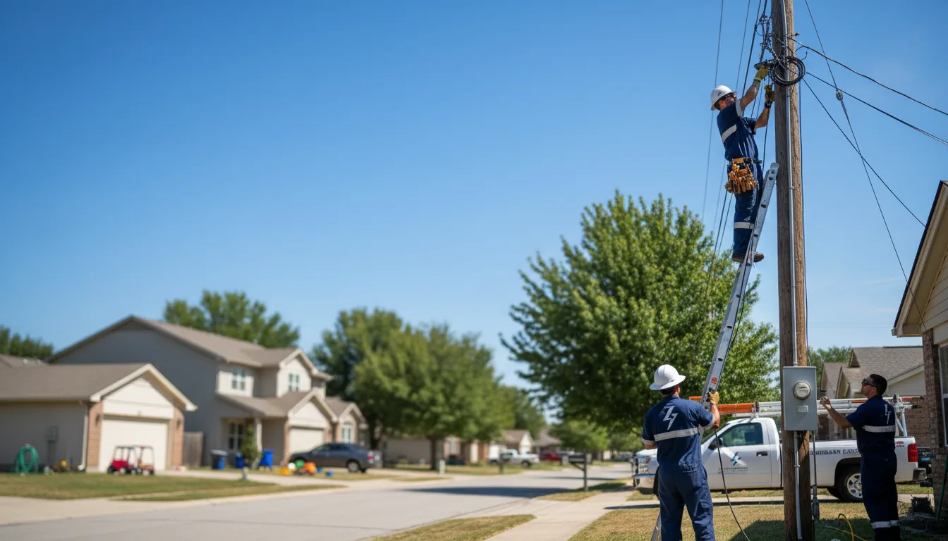 Residential electrician providing installation services in Burbank, WA